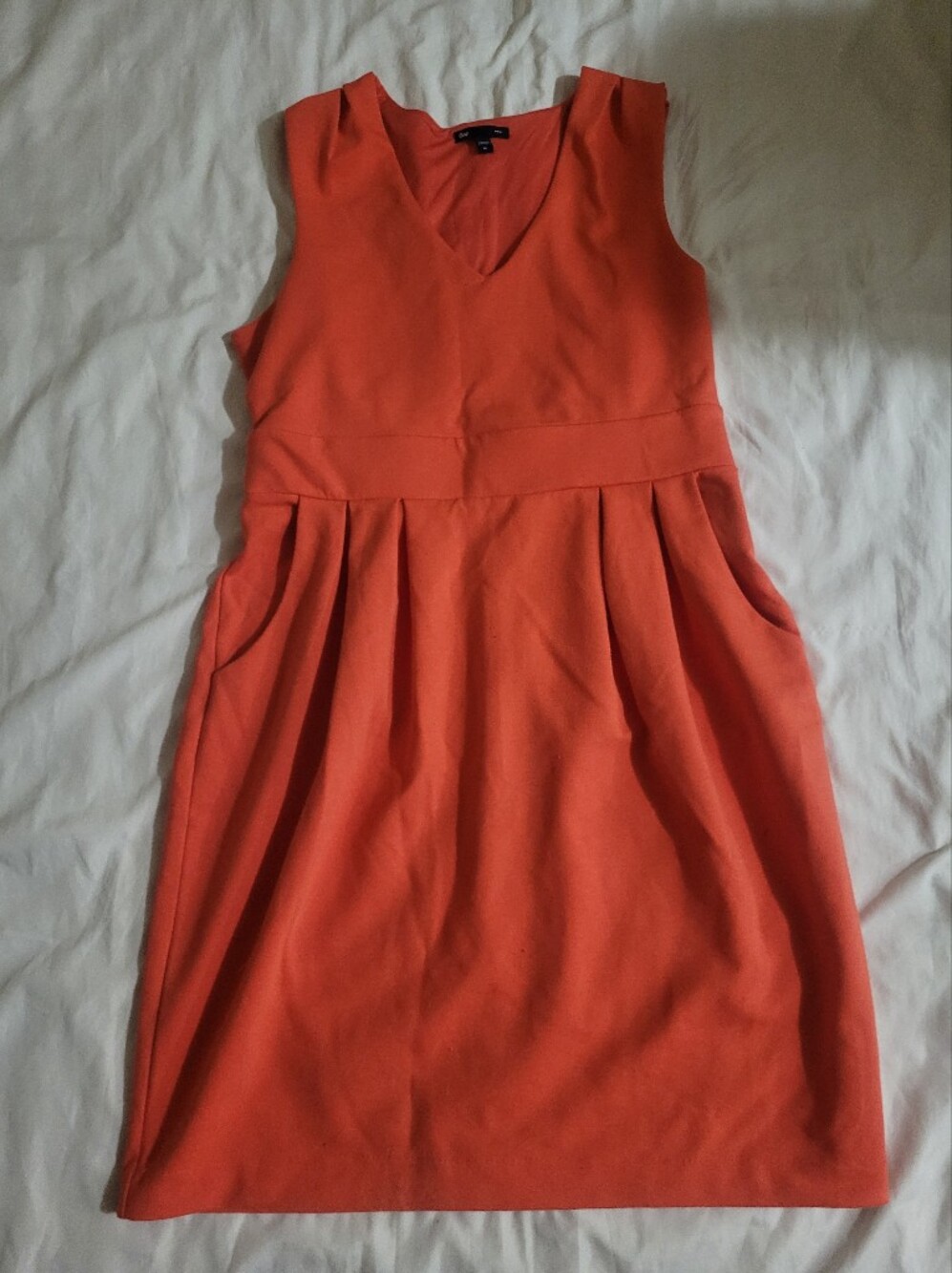 GAP Coral-Orange Circle Skirt